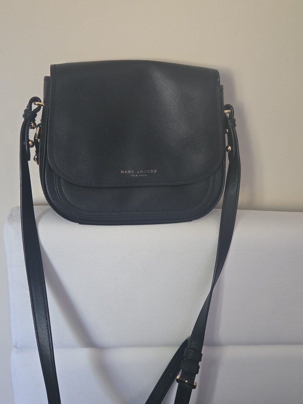 Marc Jacobs Black Leather Crossbody Bag